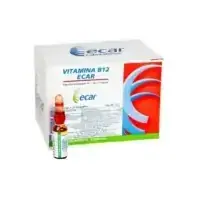 Vitamina B12 1 mg solución inyectable Ecar, caja x 25 ampollas