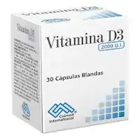 Vitamina D3 2000 UI Colmed, x 100 cápsulas (blíster)