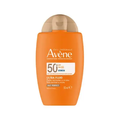 Avène Solar Mat Perfect Fluido SPF 50+ frasco de 50 ml