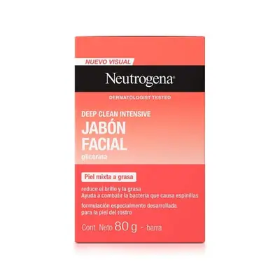 Neutrogena Deep Clean Jabón Facial Barra 80 g