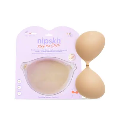 Brasier invisible Nipskin adhesivo de silicona, copa B, tono latte