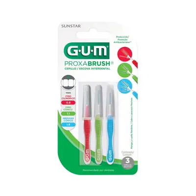 Cepillos interdentales Gum surtidos, x 3 unidades