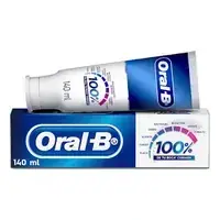 Crema dental Oral-B 100% caja 140 ml