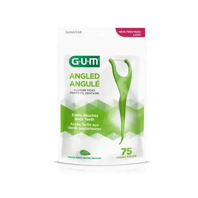 Flosser GUM angulado bolsa x 75 unidades