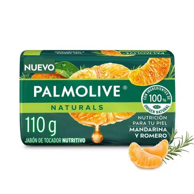 Jabón en barra Palmolive Mandarina y Romero, 110 g