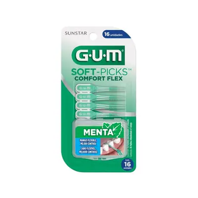 Soft-Picks GUM Comfort Flex menta x 16 unidades