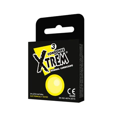 Condones Xtrem Normal Lubricados, empaque x 3 unidades