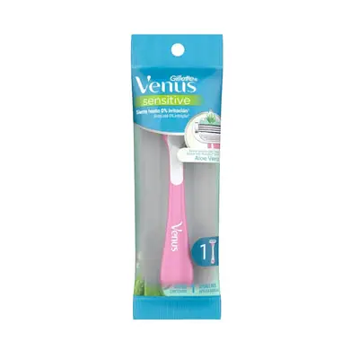 Máquina de afeitar desechable Gillette Venus Sensitive Prestobarba, bolsa x 1 unidad