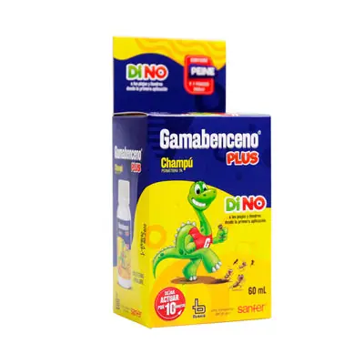 Gamabenceno Plus shampoo frasco 60 ml