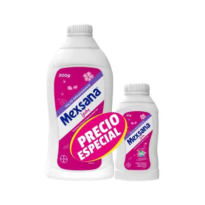 Talco Mexsana Lady, presentación especial 300 g + 85 g