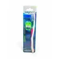 Cepillo dental Yoky Dent Yda 105 Transparente Medio con portacepillo